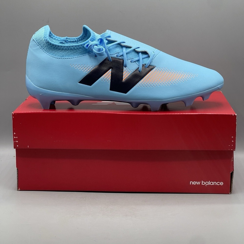 New Balance Soccer Cleats Men's 6.5 Furon V7+ Dispatch FG Blue Orange SF3FS75